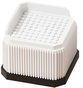 Anti-Vibrations-Waschmaschinenunterstützung Schwingungsdämpfer Unterlage Vibrationsdämpfer Gummi Füße Anti-Walk-Fußpolster fürTrockner, Kühlschrank, Sofa, Tables, 4er Set (weiß,7.6x7.6x5.1cm)