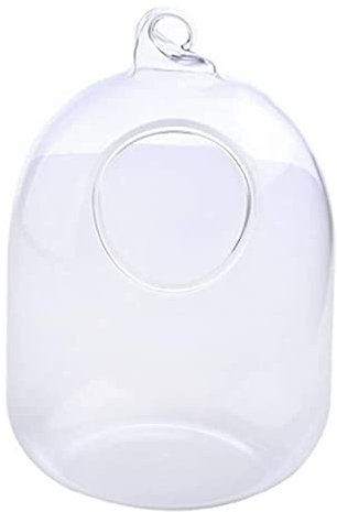 OUMIFA Aquarium Hängende transparente hängende Glas Ask Tank Infusion Flasche Aquarium Blume Pflanze vase Blume vase for Dekoration