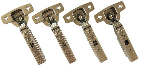 NELI 4er-Set Scharniere mit Softclose (neu) passend für Metod (wie UTRUSTA Scharniere) mit 4 Scharniere und 16 Befestigungsschrauben