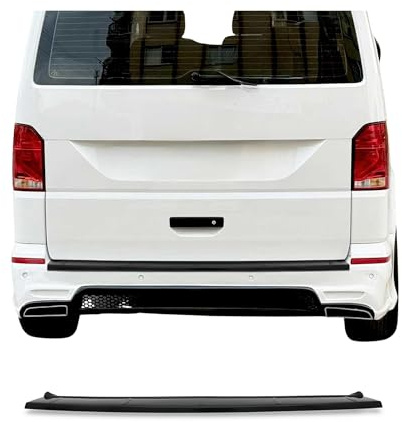 OMAC Ladekantenschutz Stoßstangenschutz für VW Transporter Multivan Caravelle T6 2015-2024 Heckklappe – Acryl glänzend schwarz