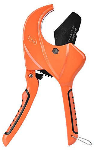 flexman Tagliatubi PVC, Forbici Tagliatubi in Acciaio al Manganese PPR 2,48 con Apertura Massima, Tagliatubi a Cricchetto per Tubi Plastica PEX PVC PPR per Impieghi Gravosi