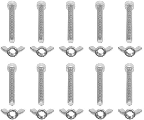 CIYODO 10paires Vis De Machine Acier Inoxydable Avec Écrous Pour Fixation Pratique Et Rapipour Industrie Construction