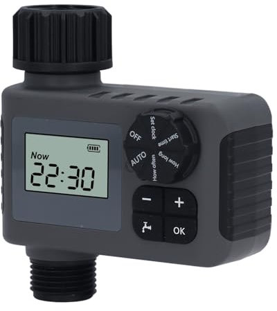 NH3/4in Sprinkler-Timer, Intelligenter Wasser-Timer für Gartenschläuche, IP55 Wasserdichter & Energiesparend & Automatischer Präziser Bewässerungs-Timer für Rasen Topf Pool