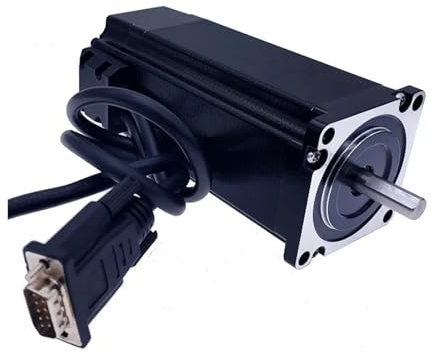 PAKMEZ Nema 23 Closed-Loop Stepper Electronic Starter 57HBS5401 2.8N.m Driver Servo Electronic Starter 120mm Step Electronic Starter 1000ppr Hybrid Closed Loop and line(Motor and line)
