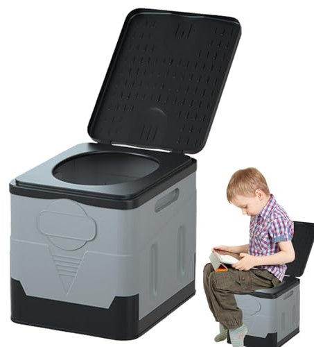 Falttoilette - 20L Camping Töpfchen Tragbare Toilette | Platzsparende Campingtoilette Eimer, Outdoor Camping Toilette, Auslaufsicher Erwachsene Auto Töpfchen für Outdoor
