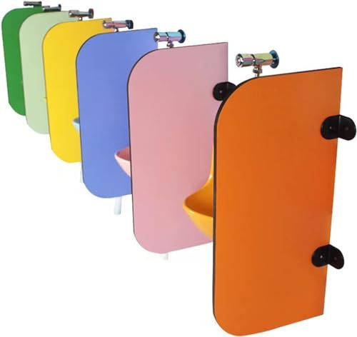 Kinder-Urinal, WC-Schutz-Bildschirm, Kindergarten Toilette, Privatsphäre, Trennwand, Holzteiler, einfach zu installieren, Wandmontage, Urinaltrennung, Sichtschutz für Kinderbadezimmer (6 Pa
