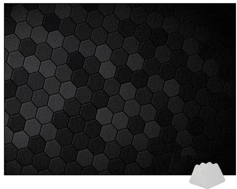 Tkuhknag Schlagzeugteppich Drum-Teppich Schallschutz Teppich Schallschutzmatte rutschfeste Trommelmatte für Drum Schlagzeug Elektronisch Snare Teppich Snare Drum Rug Schalldicht Teppiche 160 x 150 cm