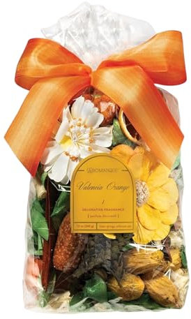 Aromatique, Dekorativer Potpourri-Beutel mit duftendem Schüsselfüller für Zuhause und Büro, perfekt für Brautpartys, Urlaub, dekorative Schalen, Duft (Valencia Orange, 340 ml)