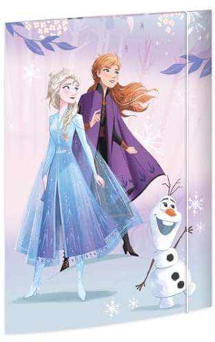 RNKVerlag Carpeta de dibujo Disney Frozen 320 x 430 mm, para formatos hasta DIN A3 con cierre de goma, 1 unidad