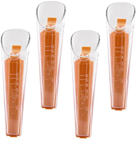 SECFOU 4sets Yeast Measuring Cup Clip Sterile Baking Cups for Dry Yeast Accurate Kitchen Scale Tool for Baking and Cake Making