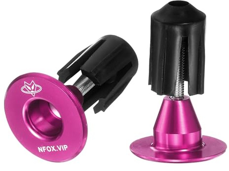 sourcing map Tapones de extremo de barra 6061 de aluminio para manillar de bicicleta, tapones de 0.75 onzas, bloqueo expansible para bicicleta MTB Road BMX de engranaje fijo, color rosa