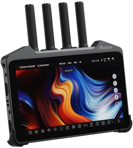 Accsoon Cineview M7 Pro 4K60 7 Inch Touch Screen Camera Monitor - Wireless Field Monitor with HDMI SDI IN/Output, Dual Band Transmission, 1000 Nit, Live Stream, LUT Box