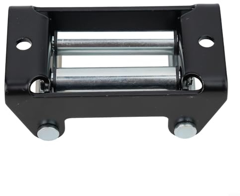 Winch Roller Fairlead for ATV UTV, 4-Way Cable Guide with 2000LB/4500LB Capacity, Heavy Duty Steel Construction, Epoxy Finish, Galvanized Roll(2000LB)