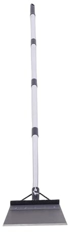 Depisuta Pala Piatta da Giardino, Pale per Pulizia Giardino Pesanti Raschietto per Pavimenti con Impugnatura Ergonomica Regolabile, Raschietto Multifunzionale per Neve e Ghiaccio (Kit di attrezzi