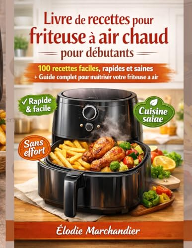 Livre de recettes pour friteuse à air chaud pour débutants: 100 recettes faciles, rapides et saines + Guide complet pour maîtriser votre friteuse à air