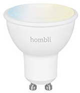 Hombli Smarte Glühbirne | GU10 Dimmbares Warmweißes bis Kaltweiß Licht | 4.5W, 380 Lumen, 2700-6500K CCT | Einfache Installation | Sprachsteuerung | Kompatibel mit Google, Alexa & Siri