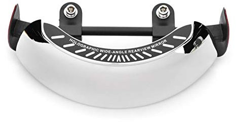Grandangolare Specchietto per Moto, Universale Generale 180 Gradi Motorrad Retrovisore Olografico Sostituzione Staffa di Ricambio per Parabrezza Centrale