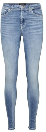 VERO MODA Female skinny fit jeans VMSOPHIA High Waist, Ljusblå denim, XS