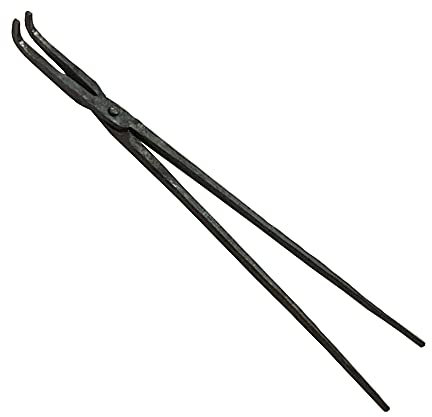 Tenaza de forja Pinzas 460 mm de longitud Tenaza de forja para la fabricación de cuchillos de yunque Pinza de herrero para Engineer Blacksmith Forge