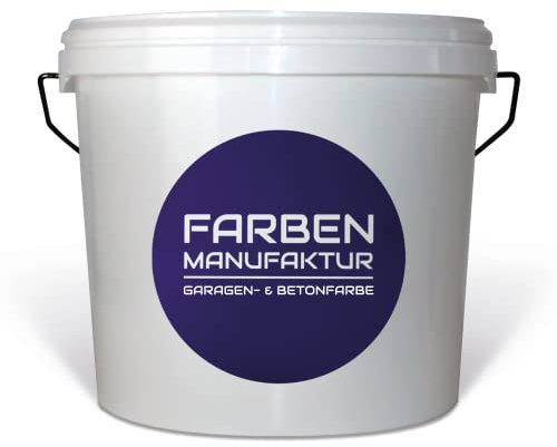 Farben Manufaktur Betonfarbe Garagenbodenfarbe Bodenbeschichtung Kellerfarbe Fußbodenfarbe grau Töne 1/2/5L, Größe: 2L, Farbe: silbergrau