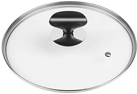 Pannlock Byte av pannlock Transparent glaskastrulllock för att passa alla sås- och stekersättningslock (18cm)