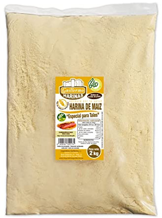 Guillermo | Harina de maíz BIO especial para talos - Bolsa 2 kg. | 100% ecológica | Apta para celíacos | Plato típico del País Vasco