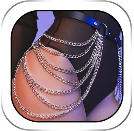 Ushiny Festival Gürtel Damen Gothic Taillengürtel Accessoire für Damen | Moderner Taillengürtel im Gothic Stil passend als Accessoire für unterschiedliche Festival Outfits
