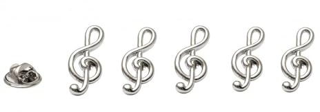 Musik Brosche Notenschlüssel Violinschlüssel Brosche Anstecker Anstecknadel 5 Stück Set