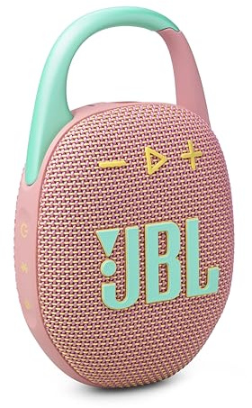 JBL Clip 5 - Altavoz Bluetooth Ultra portátil, Impermeable y a Prueba de Polvo, Sonido Big Pro con Graves Fuertes, mosquetón Integrado, hasta 12 Horas de reproducción, Fabricado en Parte con