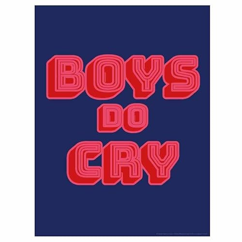 Close Up | Boys Do Cry Kunstdruck | Gegen Toxic Masculinity | Design by Frau Febra & Herr Hutsauger | Miniposter 30x40 cm