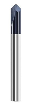 WZFC 90-Grad-Fasenschaftfräser, Hartmetall-Schaftfräser, Fasenfräser, 2 Nuten, CNC-Maschinenfräser,12x12x75L
