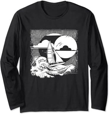 Lustiges Segeln Segelliebhaber Segelboot Langarmshirt