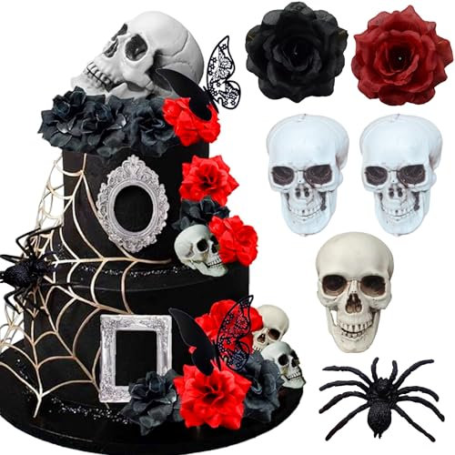 JeVenis Halloween Spinne Kuchen Topper Spinne Kuchen Dekoration Halloween Kuchen Dekoration Halloween Cupcake Dekoration Spinne Party Supplies Spinne Party Favors
