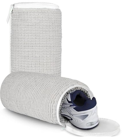 Fylldso Schuhwaschbeutel Waschmaschine 2er-Pack, Schuhwaschbeutel Mit Bürsten, Wäschenetz Schuhe, Chenille-Schuhreinigungswäschebeutel Für Waschmaschine Und Trockner.