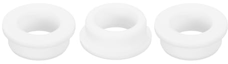 QUARKZMAN 3 Pezzi Occhielli in Gomma 40mm Foro di Perforazione, Passacavi Guarnizione 30mm ID Gommini Passacavo Scrivania Bianco Siliconica per Tappo Organizzare Filo Cablaggio Casa Auto