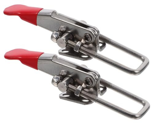 Knebelklemme, starker Deckelverriegelungsriegel, 1 Paar verstellbare Knebelklemme aus Metall, robuster Zugriegel for Schränke und Kisten, langlebig, einfache Installation
