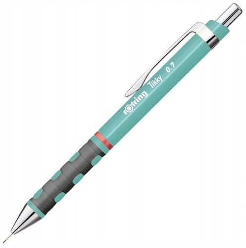 rOtring Tikky Druckbleistift 0,7 mm - Seeblau - Nachfüllbarer Zeichen- & Schreibbleistift mit ergonomischem Griff und Messingmechanik | Ein einziger Bleistift
