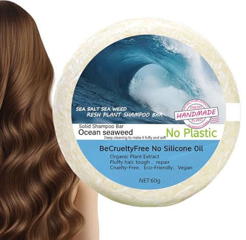 Tyinerc Barre de savon pour cheveux - 60 g - Shampooing de lavage et de soin clarifiant ferme pour les cheveux - Pour une réparation lisse et un soin du cuir chevelu - Pour hommes et femmes dans la