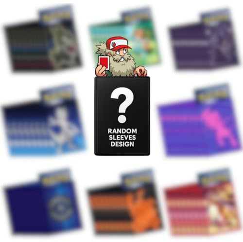 Pokemon Kartenhüllen zufällige Schutz-Hüllen 65 Sleeves (1 Packung) aus Elite-Trainer-Box geeignet für Pokemon Karten, schütze deine Sammelkarten mit den Top-Trainer-Box Einsteckhüllen - Opasladen