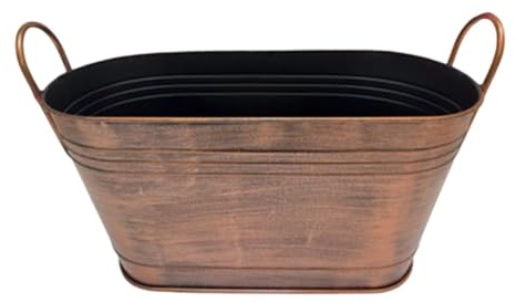 rockible Secchio per Legna da con Manico, Porta-Legna, Organizer per Attrezzi da, Contenitore Portatile per Feste e riunioni in Giardino