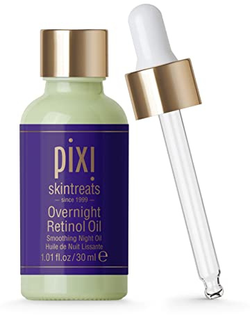 Pixi Beauty Overnight Retinol Oil | Olio Notte Rigenerante con Retinolo, Peptidi e Ceramide NP | Leviga e Rassoda la Pelle | 30 ml / 1,01 fl oz