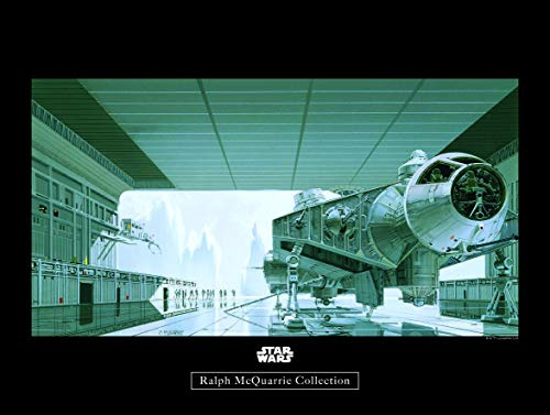 Komar Wandbild | Star Wars Classic RMQ Hangar Shuttle | Kinderzimmer, Jugendzimmer, Dekoration, Kunstdruck | ohne Rahmen | WB141-40x30 | Größe: 40 x 30 cm (Breite x Höhe)