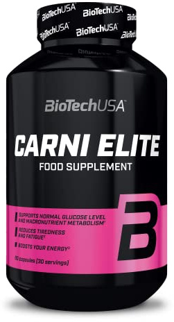 BioTechUSA Carni Elite | Supporto del metabolismo | Energia | Equilibrio degli zuccheri nel sangue | Zinco, cromo, acido pantotenico, 90 capsule