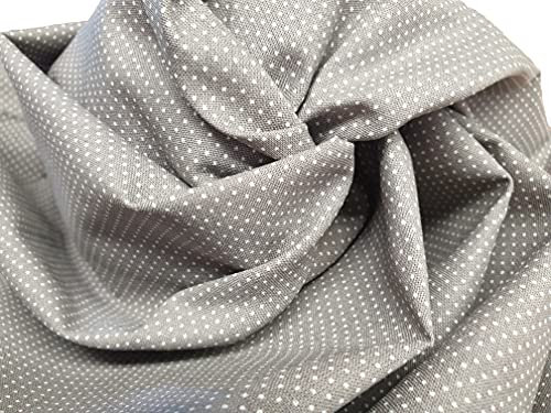 Westfalenstoffe Rosenborg Punkte Taupe/Steingrau | Stoffe zum Nähen | Baumwoll-Stoff Meterware | Baumwollstoff mit stilvollem Muster | 150 x 200 [cm] | Individuell für Dich konfektioniert