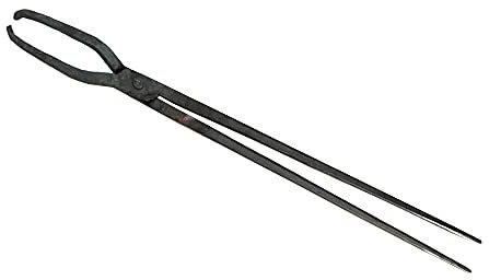 Tenaza de forja Pinza de herrero Tenaza de forja de punta redonda Forja del yunque del herrero del ingenieroTenaza de forja 70cm / 80cm,80cm