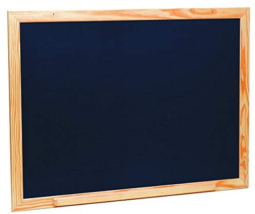 Tableau Noir XXL en Bois avec plumier 88 x 66 cm - Ardoise Murale a Craie Enfant - Jeu créatif, Dessins - pour jeujura - Tres Grand Tableau
