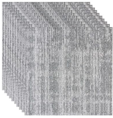 HAILM Kommerzielle Teppich Bodenfliesen 20x20 mit PVC-Trägerteppich Frei Spleiß für Den Gewerblichen Gebrauch, Strapazierfähiger Anti-Rutsch-Bodenbelag, Grauer Streifen,20 Pcs