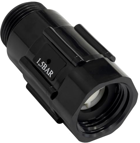AERZETIX - C73801 - Regulador de presión 3/4'' para sistema de riego por goteo - presión de salida 1.5 BAR - accesorio de riego herramienta de jardín - en plástico - color negro