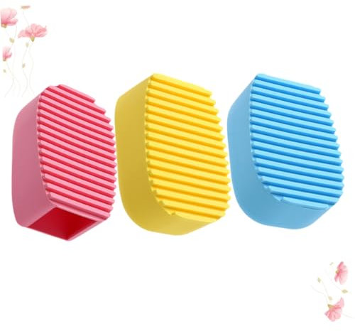 Healeved 3 Pièces Brosse à Laver Vêtements Planche à Laver à Main Brosse De Nettoyage Polyvalente Pour Linge Cols Lot