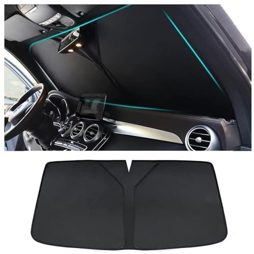 SNMRX Coche Lunas Delanteras Parasoles para Renault Symbioz, Plegable Parabrisas Sombrilla Delantero Parasol Protección UV Accesorios,B